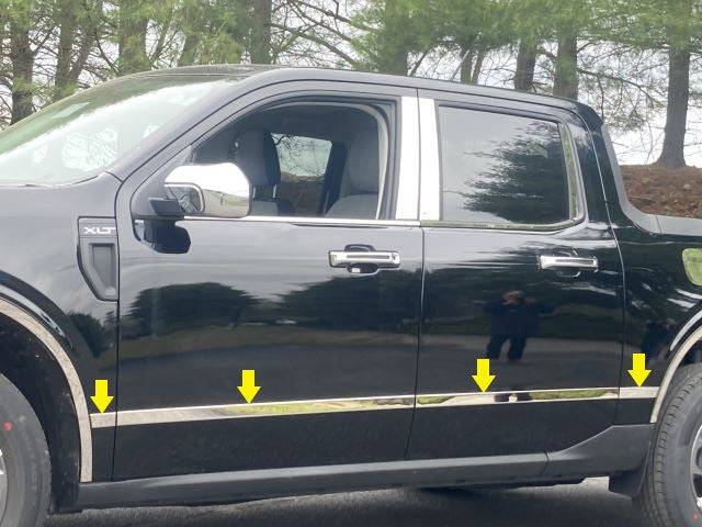 8Pc Stainless Steel Molding Insert <br>22-24 Ford Maverick w/WQ
