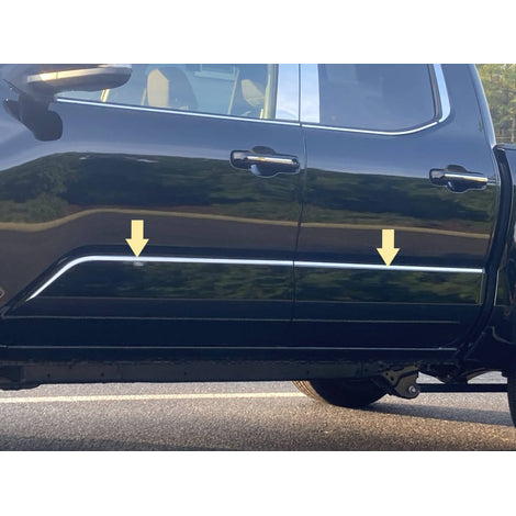 4Pc Stainless Steel Molding Insert <br>2024 Toyota Tacoma