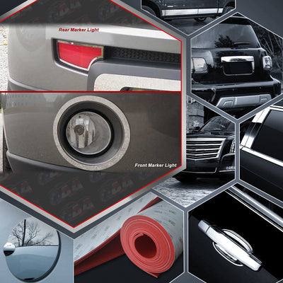 4pcs Stainless Steel Marker Lights Accent Trim<BR>10-11 Kia Soul