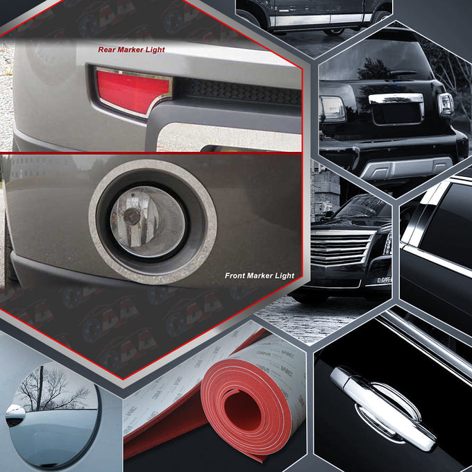 4pcs Stainless Steel Marker Lights Accent Trim<BR>10-11 Kia Soul