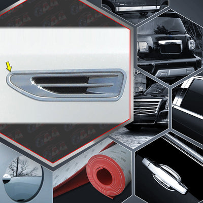 2pcs Stainless Steel PortHole Accent<BR>16-20 Kia Optima