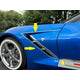 2Pc Stainless Steel PortHole Accent <br>14-19 Chevy Corvette C7