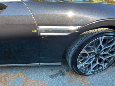 2Pc Stainless Steel PortHole Accent <br>23-25 Genesis G90, 4-door, Sedan