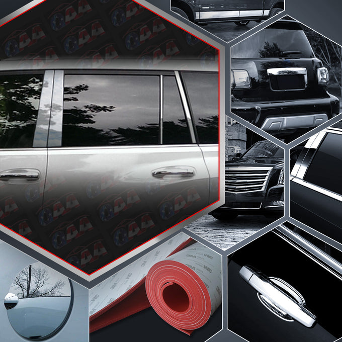 8pcs Stainless Steel Pillar Post Trim<br>10-20 Lexus GX460