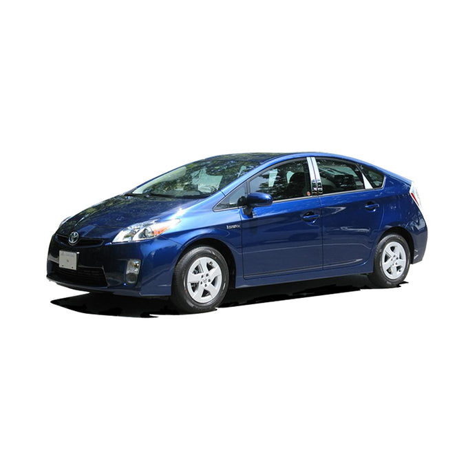 6pcs Stainless Steel Pillar Post Trim<br>10-15 Toyota Prius