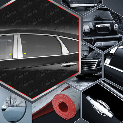 6pcs Stainless Steel Pillar Post Trim<br>10-15 Honda Crosstour