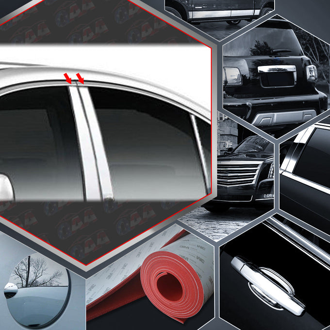 4pcs Stainless Steel Pillar Post Trim<BR>10-14 Subaru Legacy