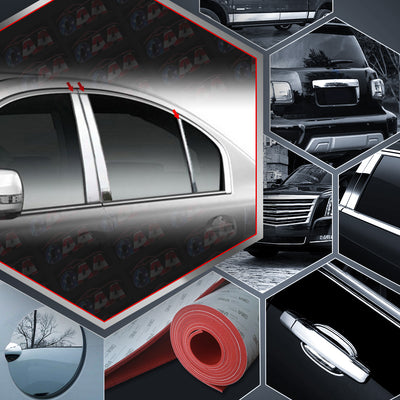 6pcs Stainless Steel Pillar Post Trim<br>10-14 Subaru Legacy Sedan