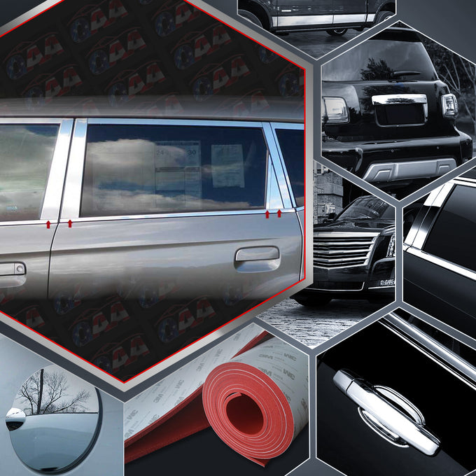 8pcs Stainless Steel Pillar Post Trim<br>10-13 Kia Soul Hatchback