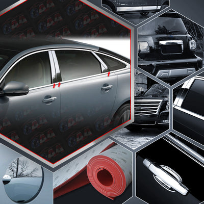 6pcs Stainless Steel Pillar Post Trim<br>10-19 Jaguar XJ