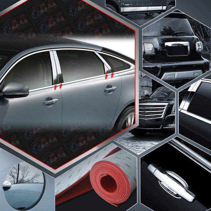 8pcs Stainless Steel Pillar Post Trim<br>10-19 Jaguar XJ