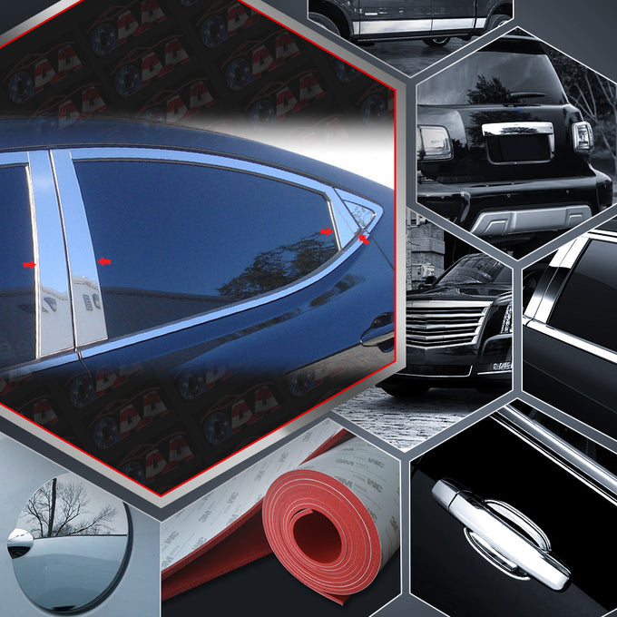 8pcs Stainless Steel Pillar Post Trim<br>11-13 Hyundai Elantra