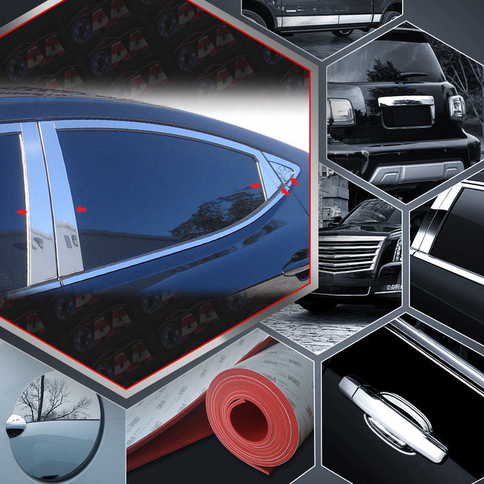 10pcs Stainless Steel Pillar Post Trim<br>11-13 Hyundai Elantra