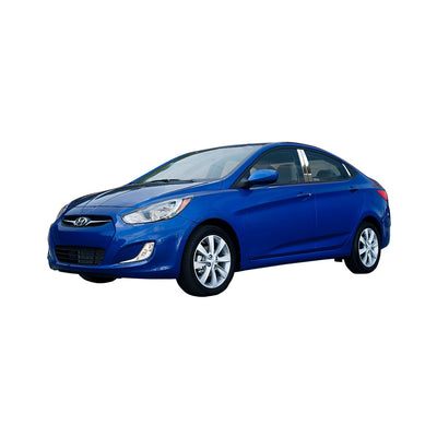 6pcs Stainless Steel Pillar Post Trim<BR>12-17 Hyundai Accent