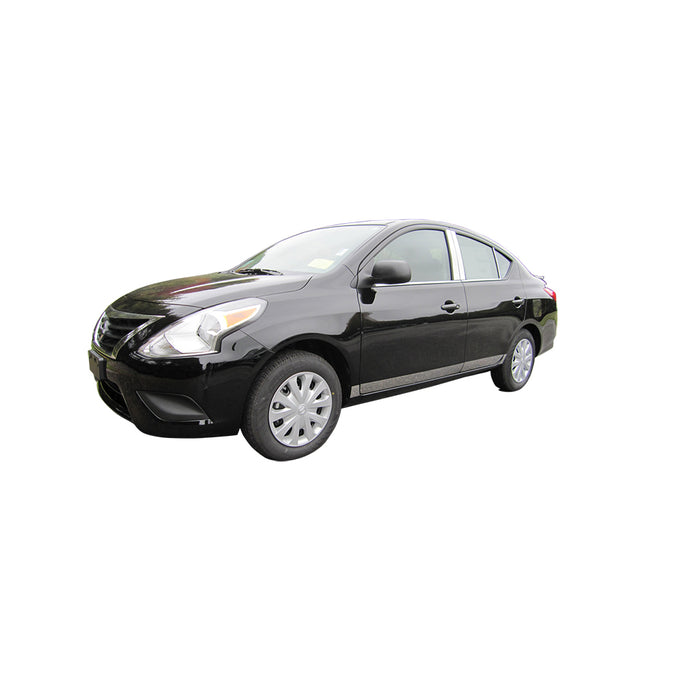 6pcs Stainless Steel Pillar Post Trim<br>12-19 Nissan Versa Sedan
