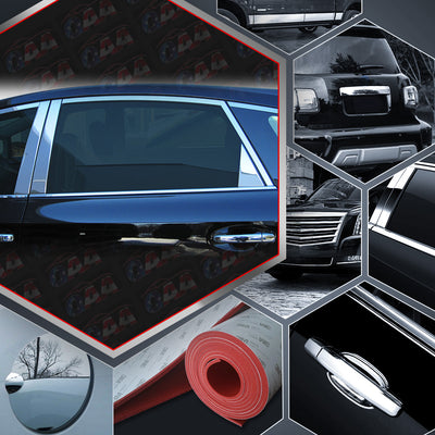 6pcs Stainless Steel Pillar Post Trim<br>12-17 Toyota Prius V