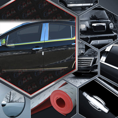 8pcs Stainless Steel Pillar Post Trim<br>12-19 Toyota Prius