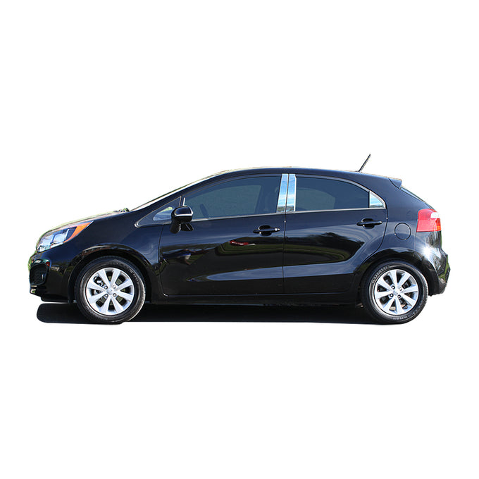6pcs Stainless Steel Pillar Post Trim<BR>12-17 Kia Rio