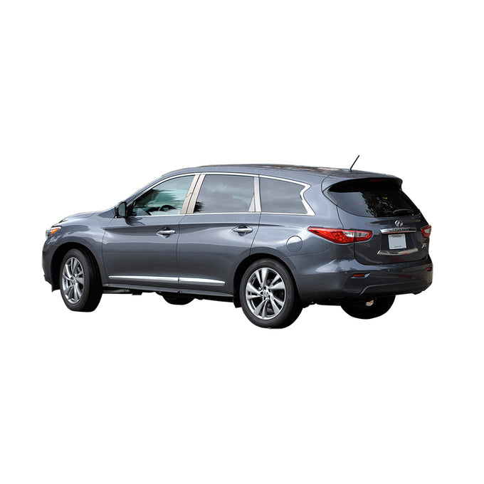 6pcs Stainless Steel Pillar Post Trim<br>2013 Infiniti JX35, 14-21 QX60