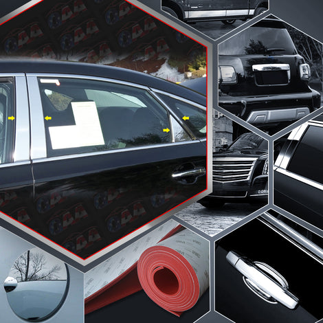 8pcs Stainless Steel Pillar Post Trim<br>13-18 Toyota Avalon