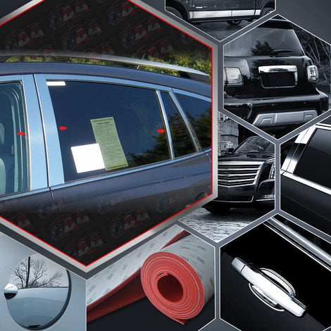 6pcs Stainless Steel Pillar Post Trim<br>13-18 Toyota Rav4