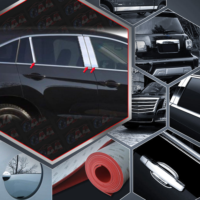 6pcs Stainless Steel Pillar Post Trim<br>13-18 Acura RDX