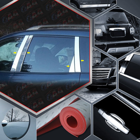 8pcs Stainless Steel Pillar Post Trim<br>13-21 Nissan Pathfinder