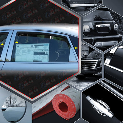 6pcs Stainless Steel Pillar Post Trim<br>13-19 Nissan Sentra