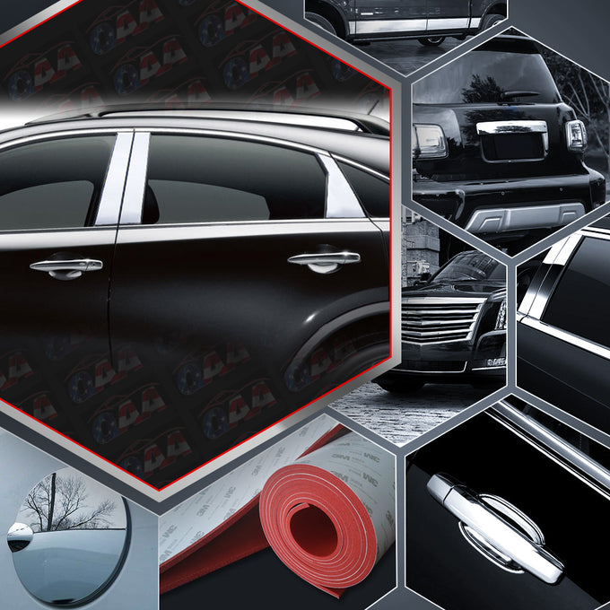 6pcs Stainless Steel Pillar Post Trim<br>14-17 Infiniti QX70