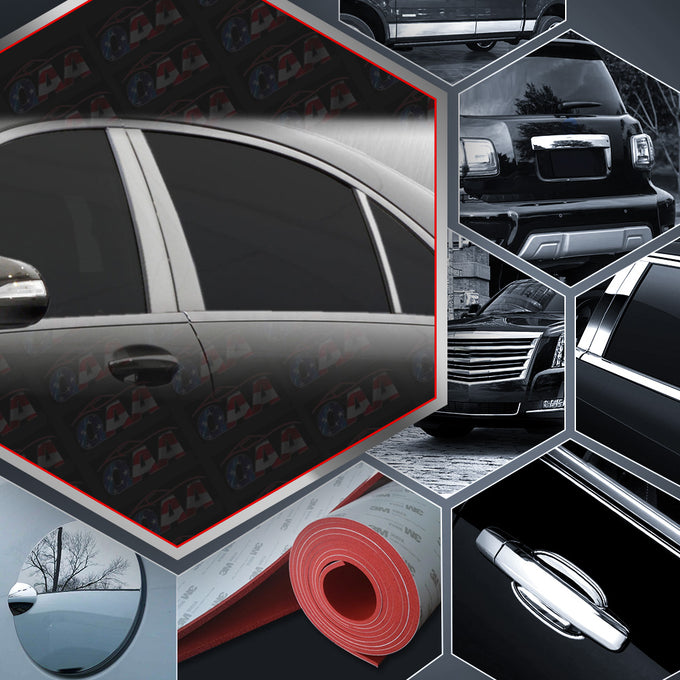 6pcs Stainless Steel Pillar Post Trim<br>14-20 Mercedes S-Class Sedan