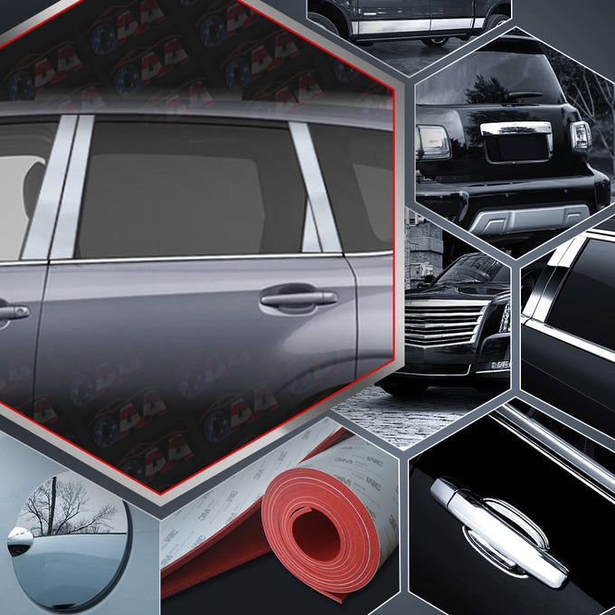 8pcs Stainless Steel Pillar Post Trim<br>14-18 Subaru Forester