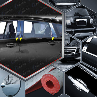 6pcs Stainless Steel Pillar Post Trim<br>14-19 Nissan Versa Note