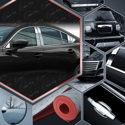 12pcs Stainless Steel Pillar Post Trim<br>14-21 Mazda Mazda6