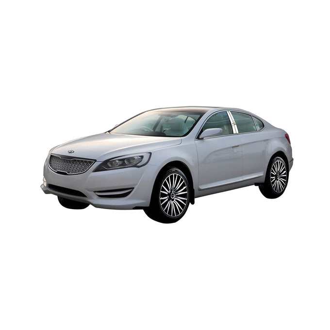 4pcs Stainless Steel Pillar Post Trim<BR>14-16 Kia Cadenza