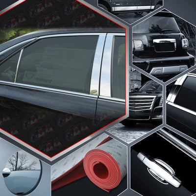 6pcs Stainless Steel Pillar Post Trim<br>15-17 Toyota Camry