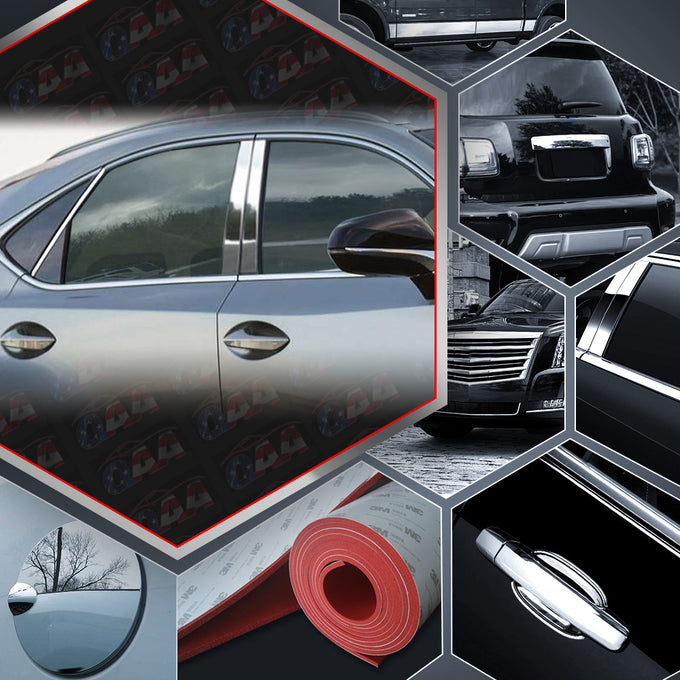 6pcs Stainless Steel Pillar Post Trim<br>15-21 Lexus NX
