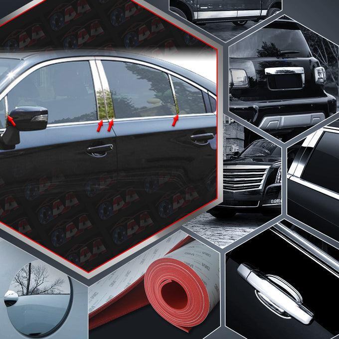 8pcs Stainless Steel Pillar Post Trim<br>15-19 Subaru Legacy