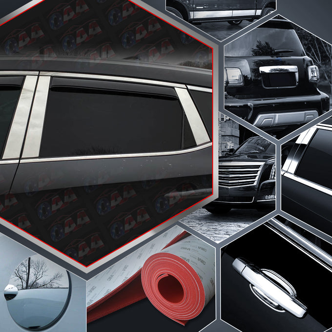 6pcs Stainless Steel Pillar Post Trim<br>15-23 Nissan Murano
