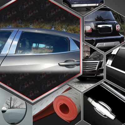 6pcs Stainless Steel Pillar Post Trim<br>16-21 Honda Civic Hatchback