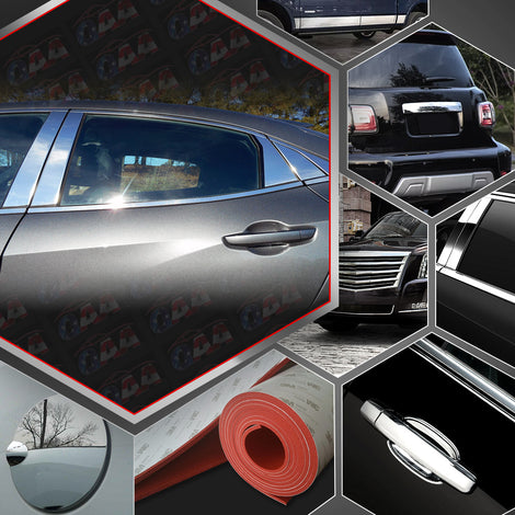 8pcs Stainless Steel Pillar Post Trim<br>16-21 Honda Civic