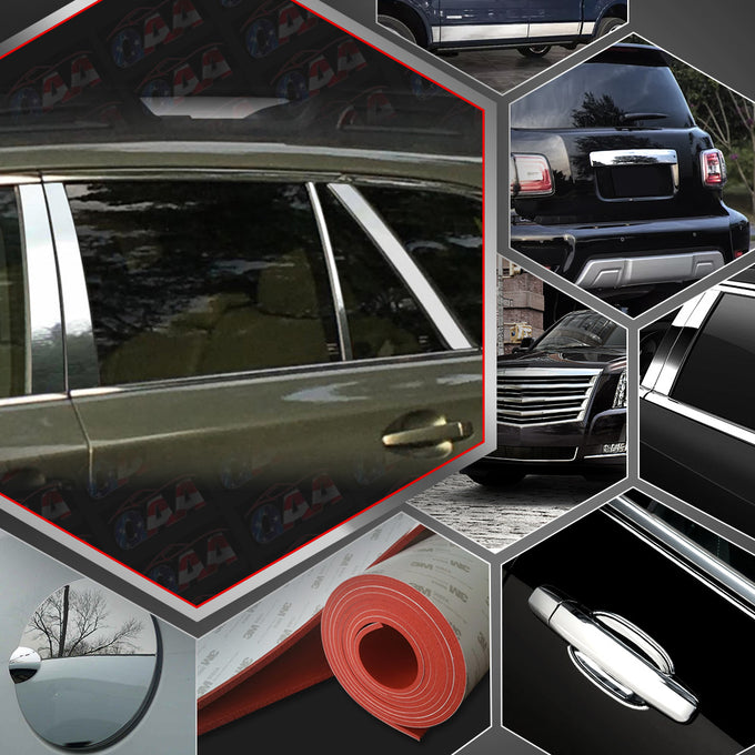 8pcs Stainless Steel Pillar Post Trim<br>15-19 Subaru Outback