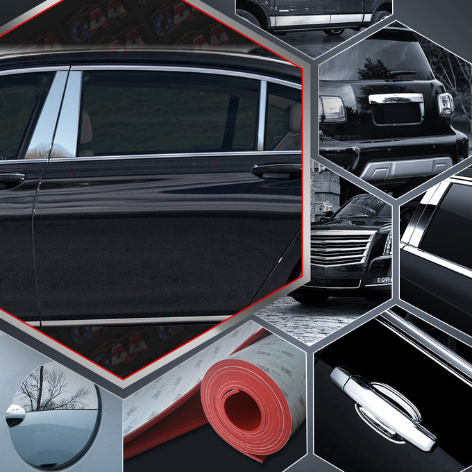 6pcs Stainless Steel Pillar Post Trim<br>16-22 BMW 7 Series