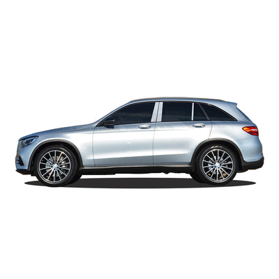 6pcs Stainless Steel Pillar Post Trim<br>16-22 Mercedes GLC-Class