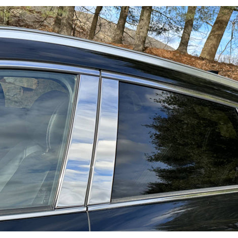 4Pc Stainless Steel Pillar Trim <br>16-23 Mazda CX-9