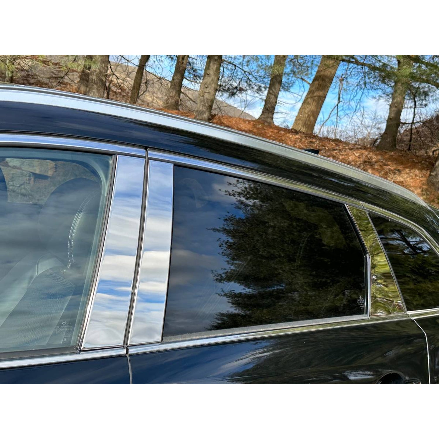 6Pc Stainless Steel Pillar Trim <br>16-23 Mazda CX-9