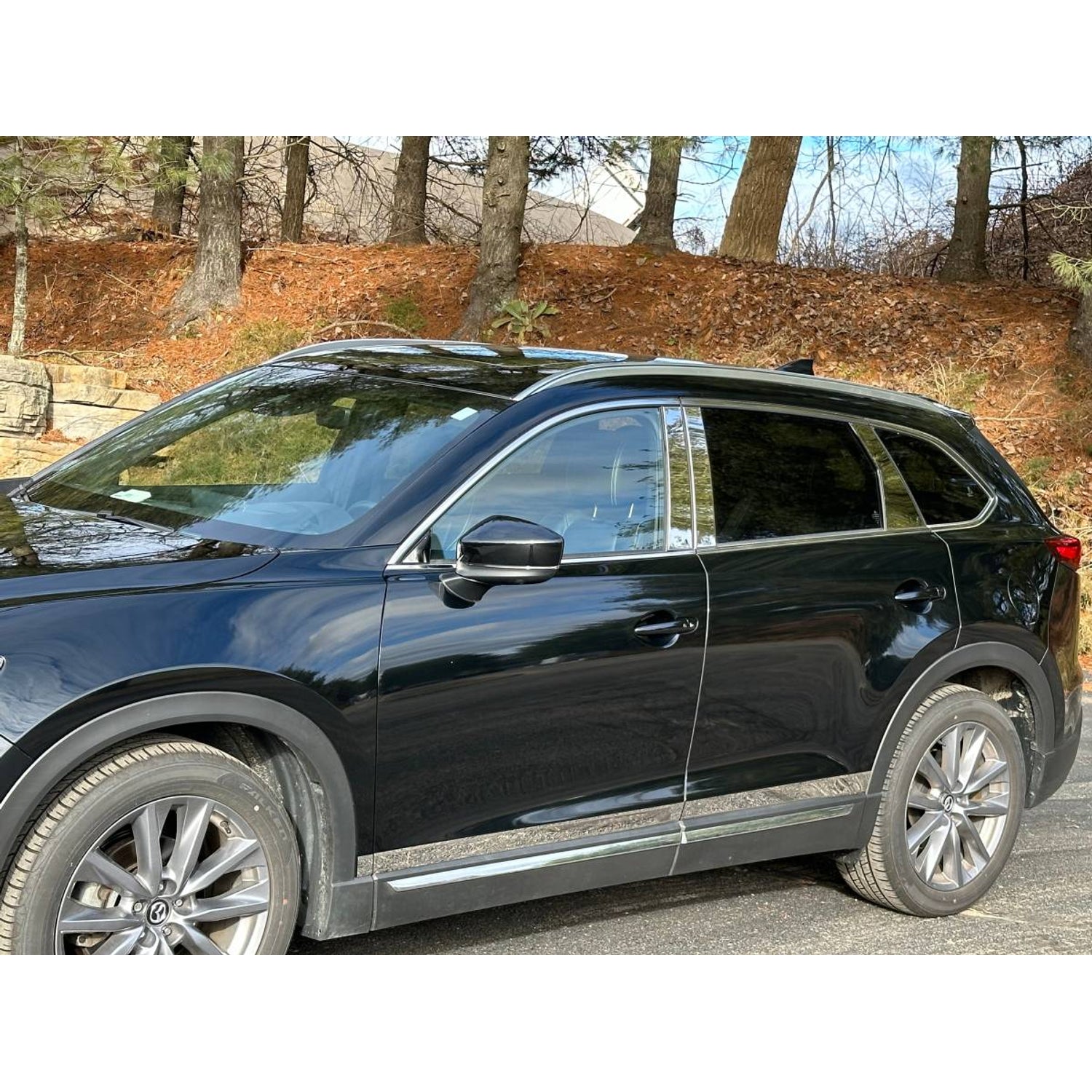 8Pc Stainless Steel Pillar Trim <br>16-23 Mazda CX-9