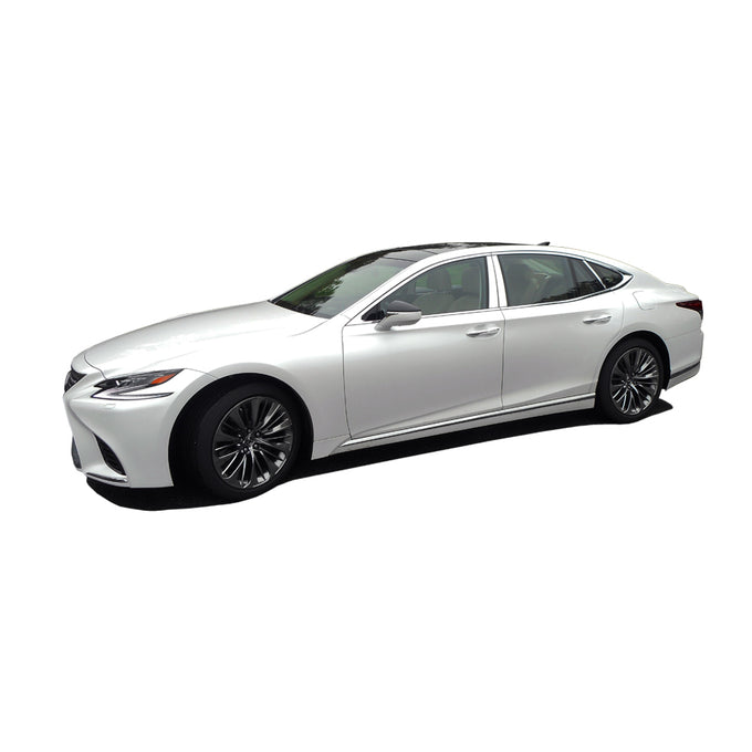 4pcs Stainless Steel Pillar Post Trim<br>18-23 Lexus LS500 Sedan