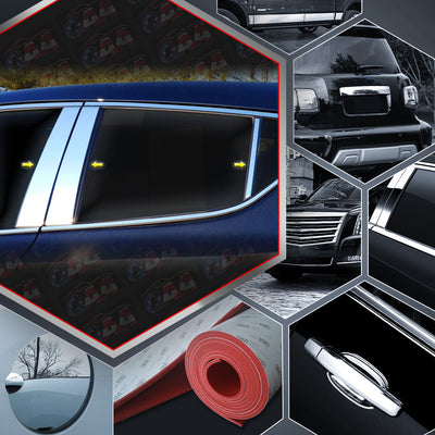 6pcs Stainless Steel Pillar Post Trim<br>18-23 Toyota C-HR