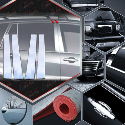 4pcs Stainless Steel Pillar Post Trim<br>01-05 Toyota Rav4