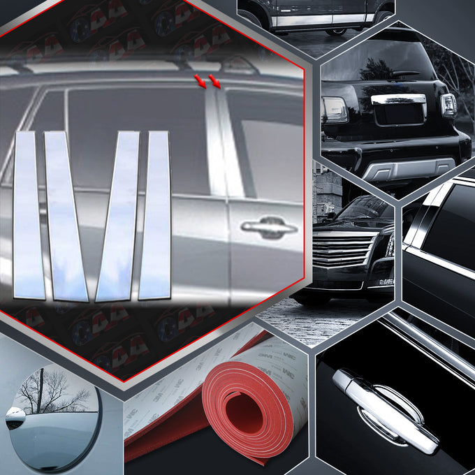 4pcs Stainless Steel Pillar Post Trim<br>01-05 Toyota Rav4